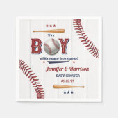 Boys Baseball Baby Dusche Serviette (Vorderseite)