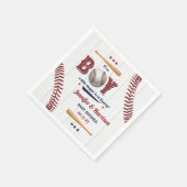 Boys Baseball Baby Dusche Serviette (Ecke)
