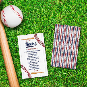 Boys Baseball Baby Showbuchanfrage Begleitkarte