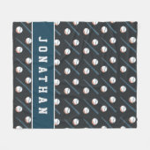 Boys Baseball Bat & Ball Sport Maskuline Kinder Na Fleecedecke (Vorderseite (Horizontal))