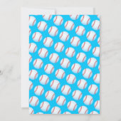 Boys Baseball Birthday Pool Party Einladung (Rückseite)