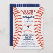 Boys Baseball Geburtstagsparty Einladung (Vorne/Hinten)