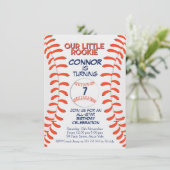 Boys Baseball Geburtstagsparty Einladung (Stehend Vorderseite)