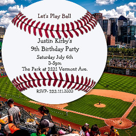 Boys Baseball Geburtstagsparty Einladung