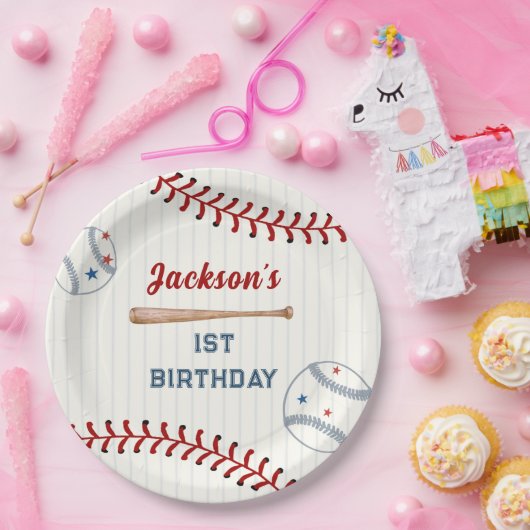 Boys Baseball Geburtstagsparty Pappteller (Party)