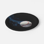 Boys Baseball Geburtstagsplatte Pappteller (Schrägansicht)