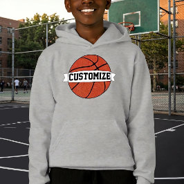 Boys Basketball Custom Team Player Name & Nummer Hoodie