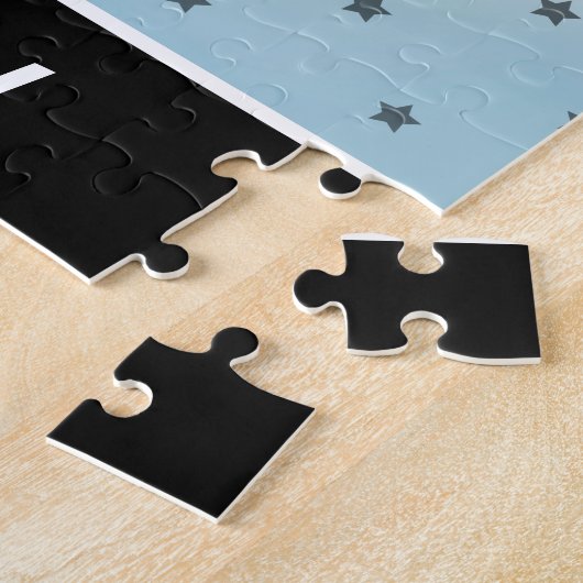 Boys Basketball Spieler Star Athletin Name & Numme Puzzle (Seite)