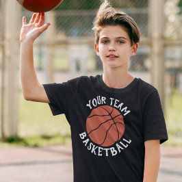 Boys Basketball Team, Spielername und Jersey Numme T-Shirt
