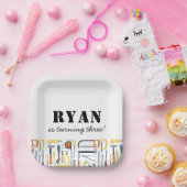 Boys Baumeister Geburtstag Pappteller (Party)