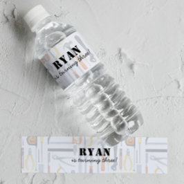 Boys Baumeister Geburtstag Wasserflaschenetikett