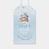 Boys Bear Bear Cloud Nine 9 Babydusche Geschenkanhänger (Rückseite)