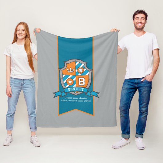 Boys Bentley oder Buchstabe B Name bedeutet Kinder Fleecedecke (Beispiel)