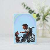 Boys Best Friend Dackel Postcard Postkarte (Stehend Vorderseite)
