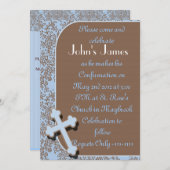 BOYS Bestätigungseinladungen Einladung (Vorne/Hinten)