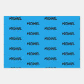 Boys Bike Pattern Personalisiert Geschenkpapier Set (Vorderseite 3)