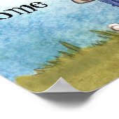 Boy's Birdhouse Gift-Zuhause Tweete Zuhause Poster (Ecke)