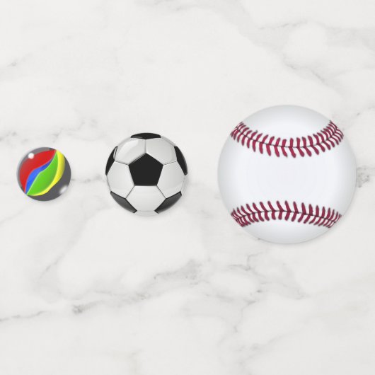 Boys Birthday Balls Confetti Konfetti (Rückseiten)