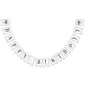 Boys birthday bunting banner (Alle)