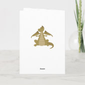 Boys Birthday Dragon Card Karte (Rückseite)