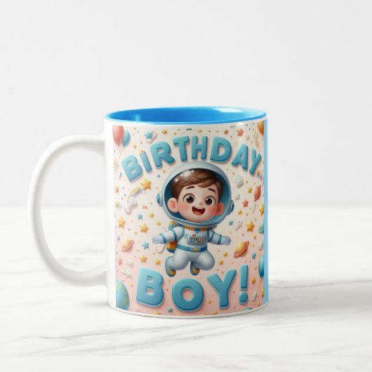 Boy's birthday Mug Zweifarbige Tasse (Links)