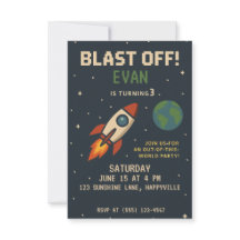 Boys Birthday - Outdoor Space Rocketship
