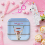 Boys Birthday Party Basketball Pappteller (Party)