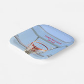 Boys Birthday Party Basketball Pappteller (Gewinkelt)