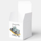Boys Birthday Party Blue Semi Truck Geschenkschachtel (Geöffnet)