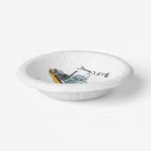 Boys Birthday Party Blue Semi Truck Pappteller (Gewinkelt)