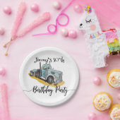 Boys Birthday Party Blue Semi Truck Pappteller (Party)