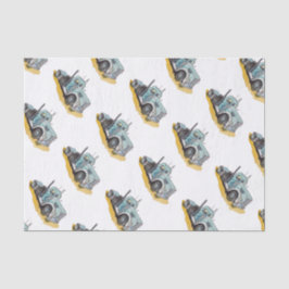 Boys Birthday Party Blue Semi Truck Seidenpapier