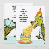 Boys Birthday Party Einladung (Vorne/Hinten)