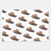 Boys Birthday Party Orange Semi Truck Geschenkpapier Set (Vorderseite 2)