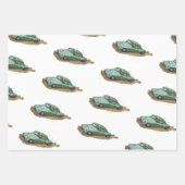 Boys birthday party with two toned sedan geschenkpapier set (Vorderseite 2)