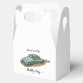 Boys birthday party with two toned sedan geschenkschachtel (Geöffnet)