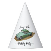 Boys birthday party with two toned sedan partyhütchen (Vorderseite)