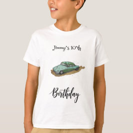 Boys birthday party with two toned sedan T-Shirt