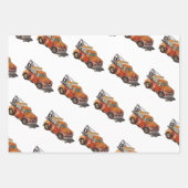 Boys birthday party with wrecker geschenkpapier set (Vorderseite 2)