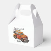 Boys birthday party with wrecker geschenkschachtel (Rückseite)