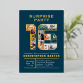 Boys Blue 16. Geburtstags-Foto Folieneinladung (Stehend vorne)