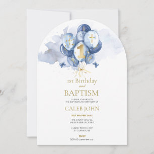 Boys Blue Baptisse & Einladung zum 1. Geburtstag
