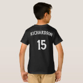 Boys Blue Basketball Team, Spielername und Spieler T-Shirt (Schwarz voll)