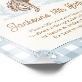 Boys Blue Kariert Cowboy 1. Rodeo Time Kapselunter Fotodruck (Ecke)