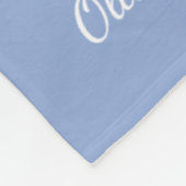Boys Blue Personalisierte Schrift Name Fleecedecke (Ecke)