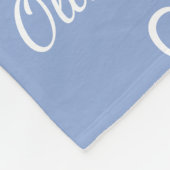 Boys Blue Personalisierte Schrift Name Fleecedecke (Ecke)
