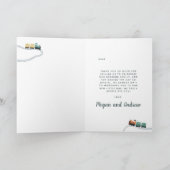 Boys Blue Train Niedlich Danke Baby Dusche (Innenseite)