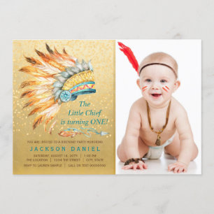 Boys Boho Geburtstagsfeier Tribal Einladung