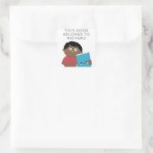 Boys Book Square Sticker (Tasche)