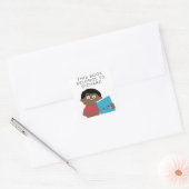 Boys Book Square Sticker (Umschlag)